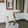 Cat Natural Wood Tree Post US Made - Image 2