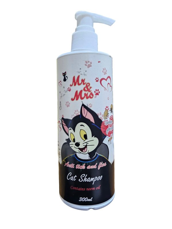 Mr & Mrs Anti Tick & Flea Shampoo for Cats 300 ML