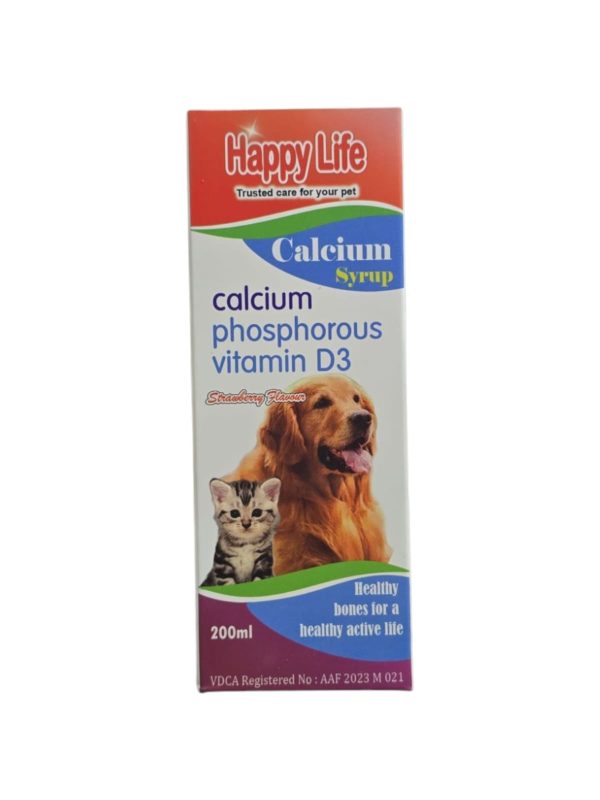 Happy Life Calcium Syrup for Pets – 200ml