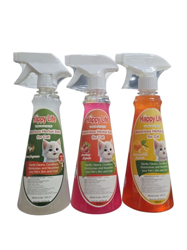 Happy Life Waterless Bath for Cats – 500ML