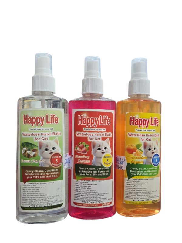 Happy Life Waterless Bath for Cats – 200ml