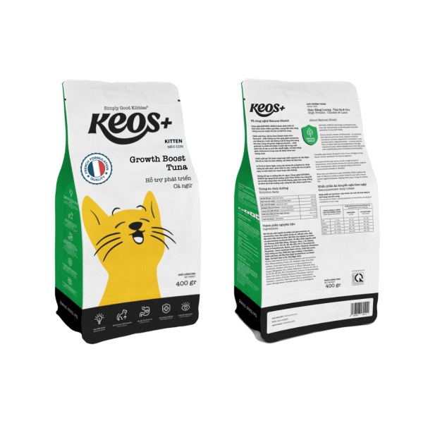 Keos+ Growth Boost for Kitten - Tuna Flavor 400g - Image 2